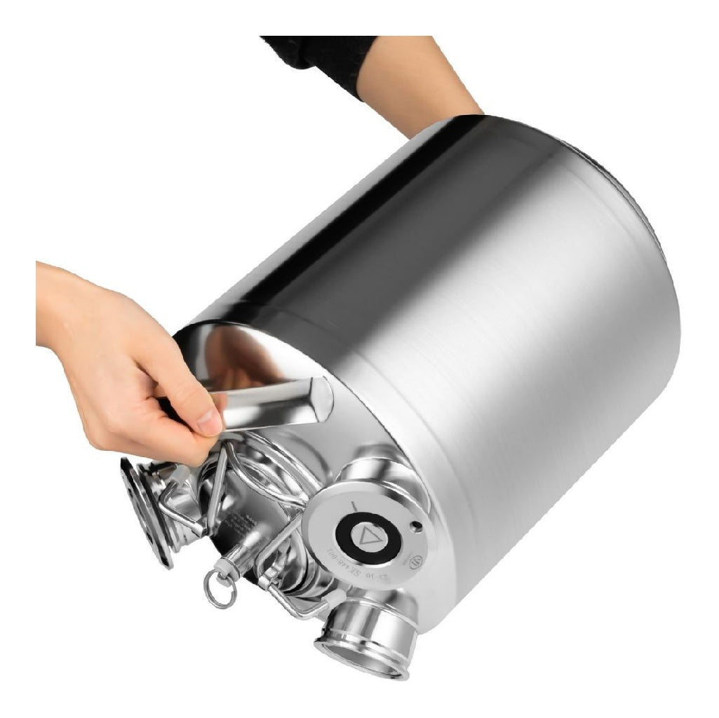nettoyage de Fût en acier inoxydable pour conduite de bière capacité de 10 l avec lance de type A ainsi que S convient pour les distributeurs et autres fins du nettoyage